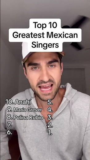 Top 10 Greatest Mexican Singers