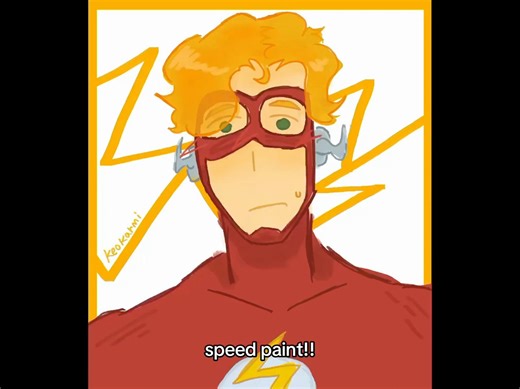 Wally West Speed Painting: A Creative Showcase