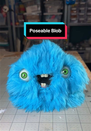 Making a Poseable hairy blob with moldable plastic #nickpainting #learnontiktok #tiktoklearningcampaign #blob