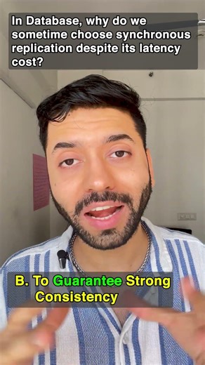 Why Use Synchronous Replication Despite Latency? 🤯 System Design Quiz #shorts #quiz #systemdesign