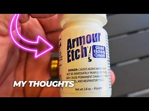 Armour Etch Glass Etching Cream - See how it works!