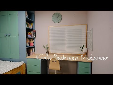 Small room renovation/DIY furniture making / Self-painting / Ikea accessories