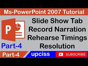 Ms PowerPoint 2007 Tutorial Part 4