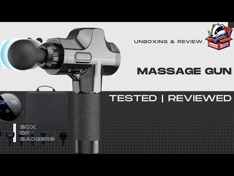 Massage Gun Unboxing & Review – 30 Speed Muscle Pain Relief Tool with LCD Display 💪✨