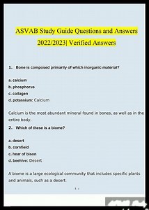 ASVAB Study Guide Questions and Answers 20252026 100 Correct Verified Answers4717 video