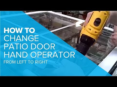 HOW TO: Change Patio Door Hand Operator (Left to Right)