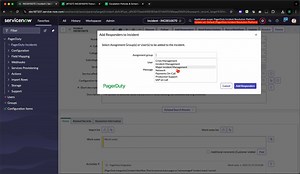PagerDuty: Add Responders via ServiceNow