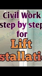 Lift installation Step by Step Part-1