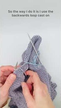 How to knit the backwards loop cast on