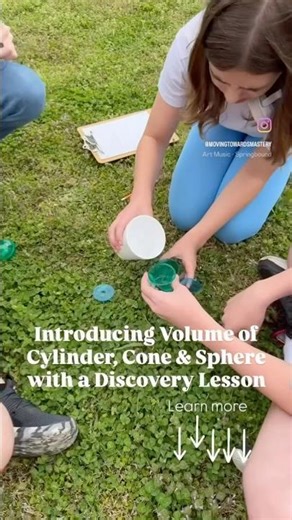 Introductory Middle School Math Lesson for Volume of Cylinder, Cone, & Sphere