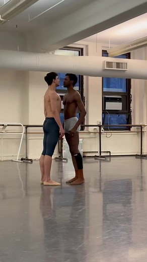 ABT’s first ever ballet dedicated to queer love ❤️ “Touché” Choreography by Christopher Rudd Dancers: João Menegussi and Calvin Royal III