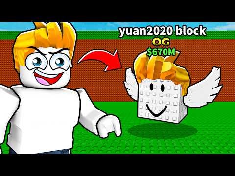 我在ROBLOX裡變成幸運方塊...