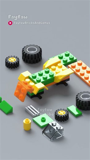 lego classic tractor #lego #tractor #tractorvideo #tractorlover #satisfying