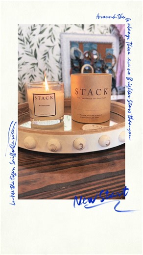 We love our STACK candles, laundry detergent, room spray, and diffusers! Luxe and Cashmere are my favorite!