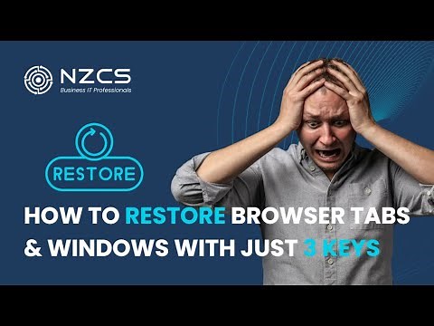 RESTORE accidentally closed browser tabs and windows with just THREE KEYSTROKES!