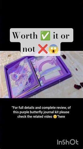 Purple Butterfly Journal Kit | Unboxing & Review l worth ✅ it or not ❌