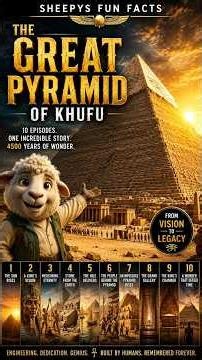 How Ancient Egypt Built the World's Greatest Wonder - Pyramid of Khufu. Sheepys Fun Facts