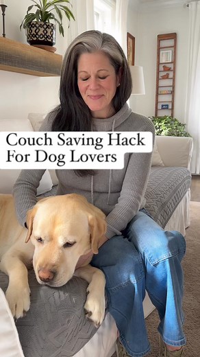 18K views · 116 reactions | A tip to protect your couches  grab a twin waterproof mattress pad and cover it with a twin-size fitted sheet or twin-size fitted bed cover! I got this gray topper at Temu (*not sponsored) and it comes in a bunch of fun colors. I’m thinking of orange for the summer…#dogownerlife #yellowlabsquad #labradorlovers #labradorlife #couchdog #doghouse #thedoghouse | Loose Leashes by Ron Schmidt | Facebook