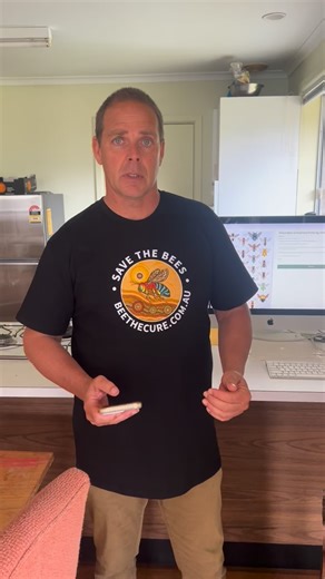 Native Pollinator Week in Australia . Thanks Nathan @diwanadreaming for creating the design for the new tshirt - as honeybees collapse from varroa mite, we’re left leaning entirely on our native bees. But up north, in New South Wales and Queensland, the fire ant poison is wiping them out . So this tee isn’t just merch - it’s a call to end that program, Tshirt available in bio https://beethecure.myshopify.com/?fbclid=PARlRTSAN-f6BleHRuA2FlbQIxMABzcnRjBmFwcF9pZA8xMjQwMjQ1NzQyODc0MTQAAacSDtXg1WdYYr