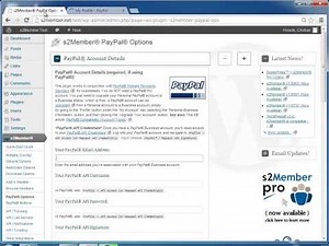 s2Member PayPal Integration