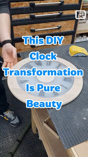Beautiful DIY clock transformation from scratch
