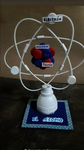 atomic structure project #atomic#science #electronics #modelmaking #schoolproject #art #shortvideo