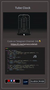Mind-blowing Tube clock animation using HTML, CSS, and JavaScript 👨🏾‍💻 | James Code Lab