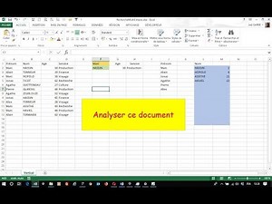 Comment analyser un document Excel