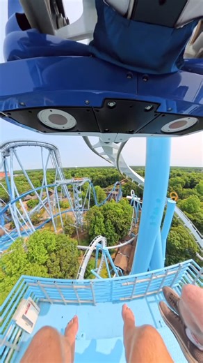 Drew Geyer on Instagram: "The worlds tallest inverted roller coaster FLYS 💨 Located at Busch Gardens Williamsburg"