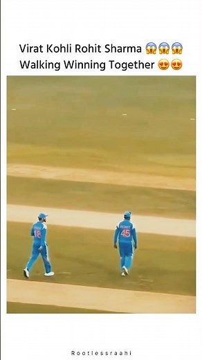 Virat Kohli Rohit Sharma walking winning together #short #viral #cricketbuzz #indvssa #roko