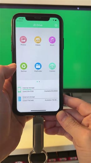 MFi Certified iPhone Photo Stick with True Capacity Storage#jsljdtdc#OneTapBackup#giftideas