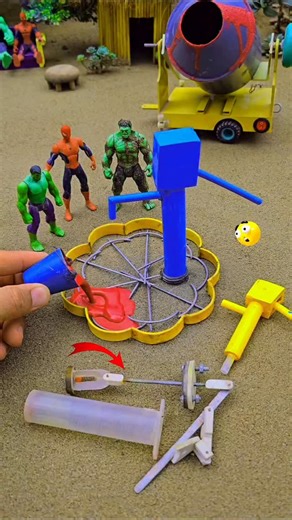 diy mini tractor on Instagram: "Diy mini tractor making red concrete around mini water handpump science project #diy #diyetteyiz #tractor #viral #trendingreels #waterpump #viralreels #barcelona #lamineyamal #facebook #instagram"