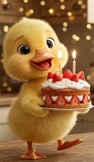“Happy Birthday Sajid 🐥🎂 | Cute Baby Duck Singing Birthday Song”