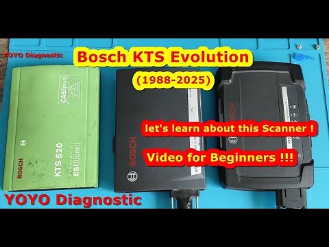 Bosch KTS Evolution (1988–2025). Everything About Bosch KTS Scanners KTS 520, KTS 540 and KTS 560.