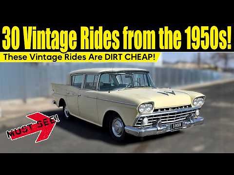 30 Forgotten 1950s Classic Cars You Can ACTUALLY Afford! (Still for Sale)