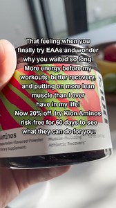 81K views | I use Kion Aminos to help with my: • Energy • Muscle...