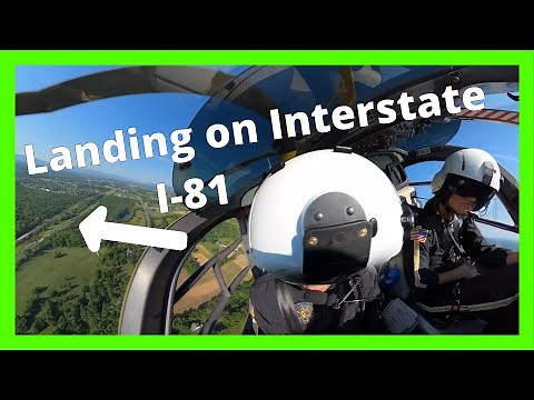 Landing on Interstate 81 - Scene Call - Medevac EC135 - Never gets old