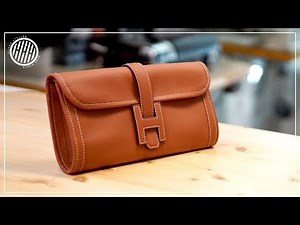 Making a handmade clutch bag