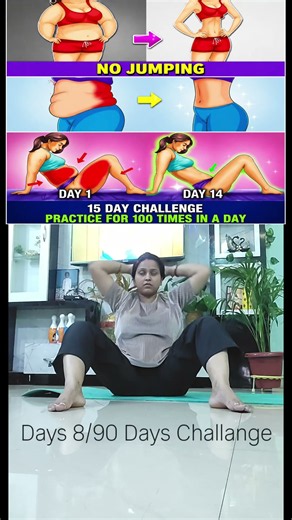 Day 8/90 | Full Body Workout for Beginners reduce mummy Tummy #fyp #youtubeshorts #yoga