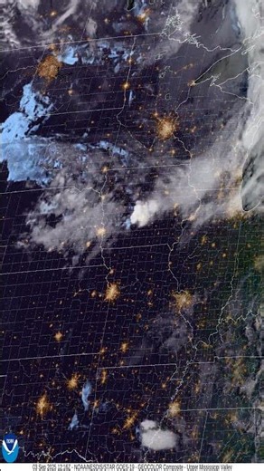 North Mississippi Valley Sep 03 2025 Weather Timelapse #weathertoday