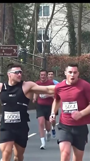 Tommy Fury pushes over runner in Wilmslow half marathon 2026 #tommyfury #wilmslow