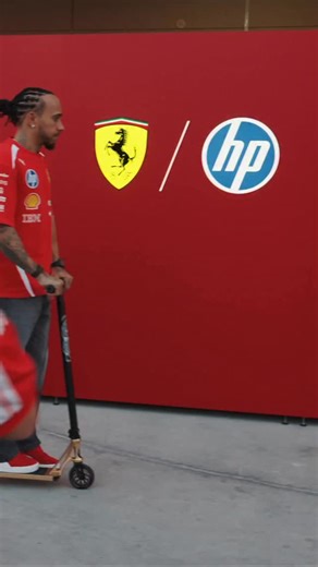 Park and ride in the paddock 🛴 | Scuderia Ferrari HP