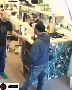 Guy refuses to pay for repairs and gets put in his place!
