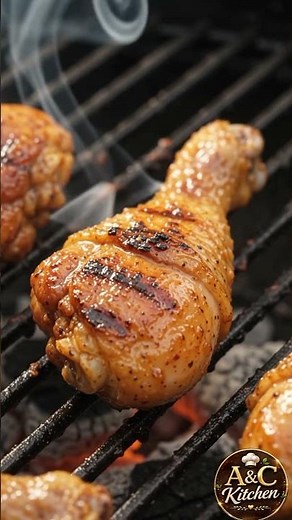 🔥 Juicy & Smoky Grilled Chicken Drumsticks 🍗