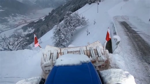 Snow Chaos in the Alps: Winter Plowing Challenges