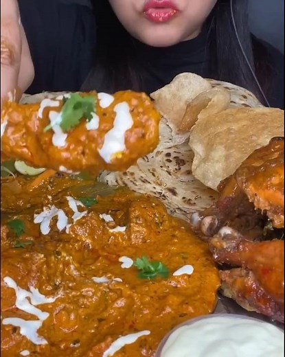 Ultimate Butter Chicken Feast with Whole Grilled Chicken, Butter Naan, Puri, Paratha & Fried Rice