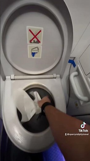 Most Efficient way to poop in a Plane... #travelhacks #flightattendant