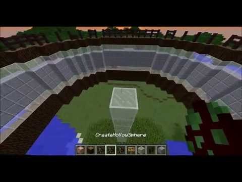 Cylinder and Sphere Generator in One Command - Minecraft 1.8