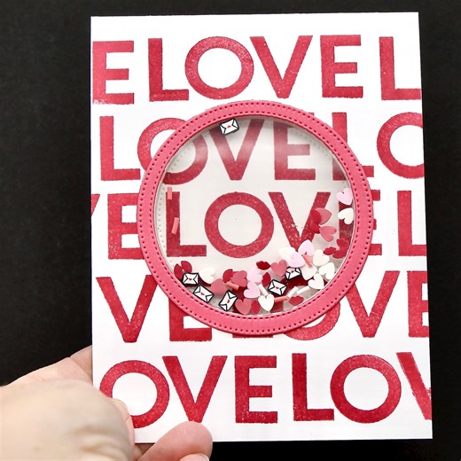 Robyn Rasset on Instagram: "Make a Window Shaker Card with he Hope, Love, & Joy Bundle and the Loose Valentine's Assortment Embellishments. #RobynsRoost, #StampinUp, #WindowShakerCard"