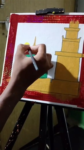 “Simple Masjid Painting | Peaceful Islamic Art 🌙”